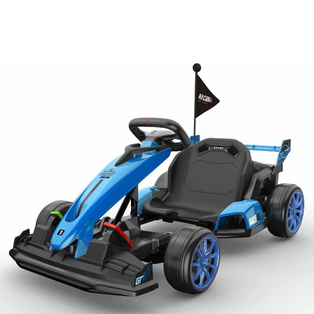 Electric Go Kart for Kids Electric Drift Kart Outdoor Race Toy 24V Ride On Toy Drifting Car with 2x200W Motors for 6+ Years Old