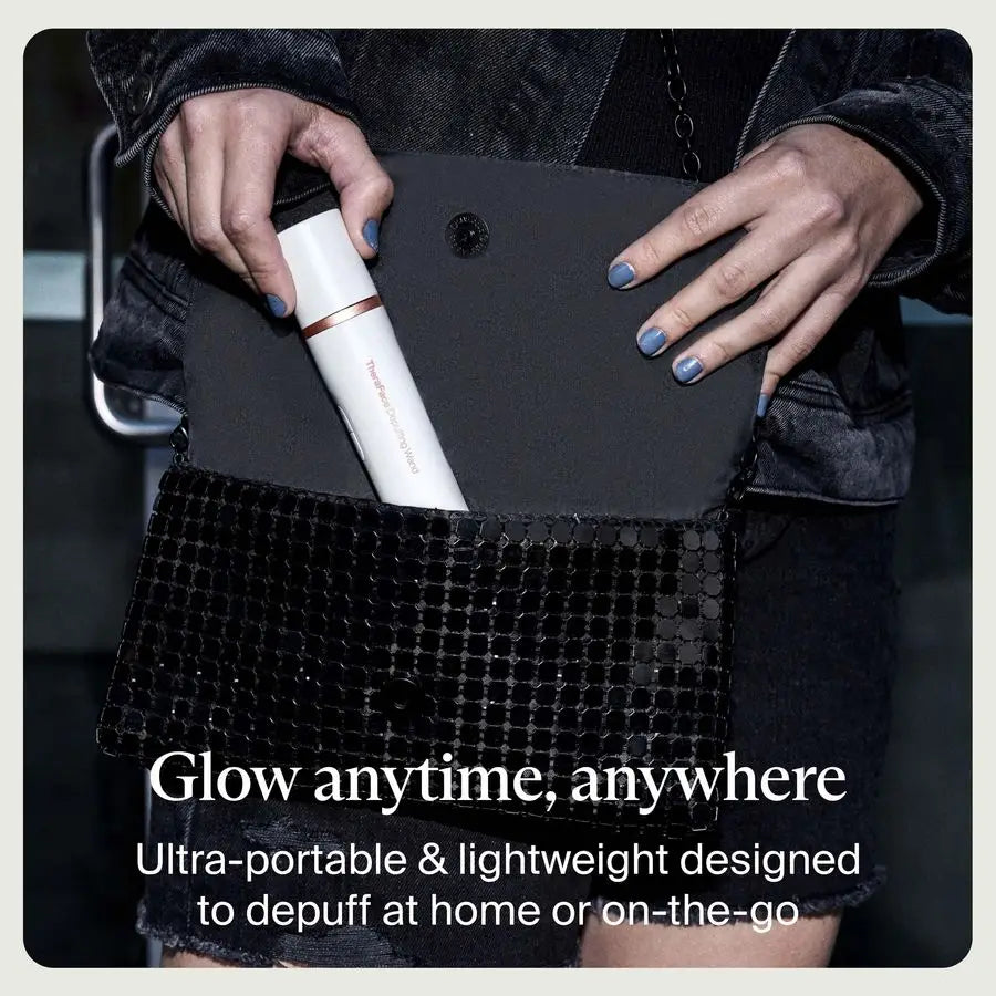 Depuffing Wand Cold and Heat Skincare Treatment to Depuff and Glow Beauty Wand, Face Roller and Eye Massager for Eye Puffiness,