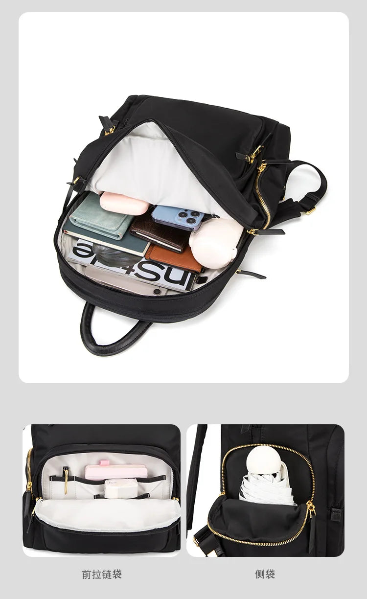 Women's Backpack 196300 Light Nylon Large Capacity Casual Computer Bag Lightweight Fashion Women's Bag