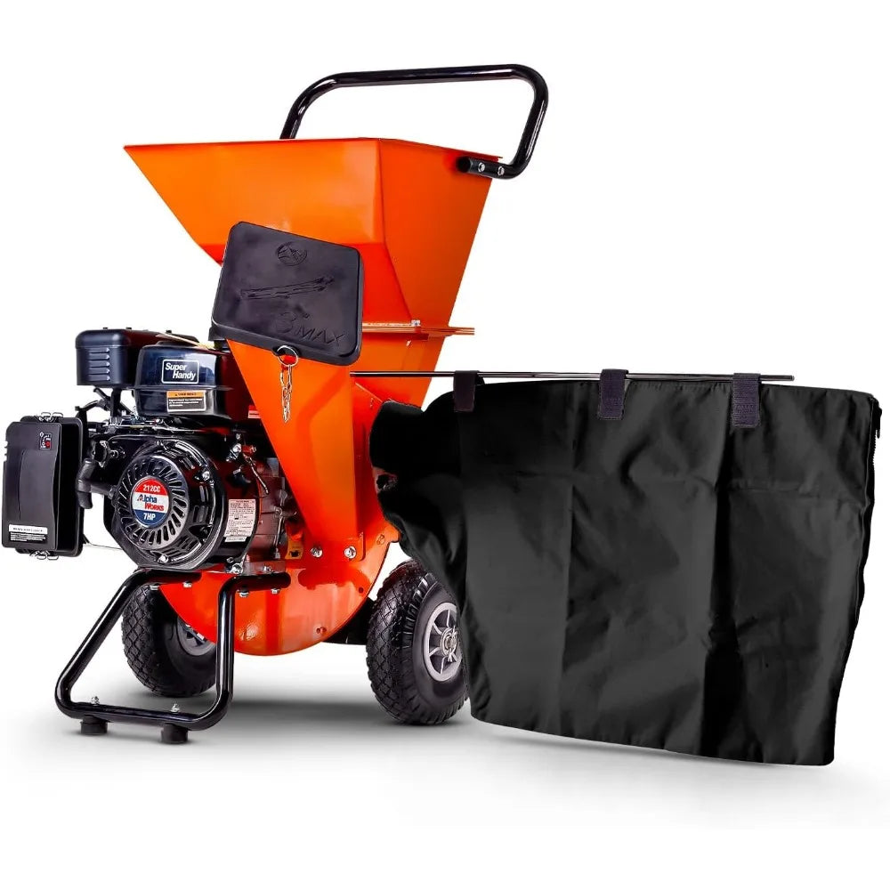 Wood Chipper Shredder Mulcher Ultra Heavy Duty 7HP 3 in 1 Multi-Function 3" Inch Max Capacity