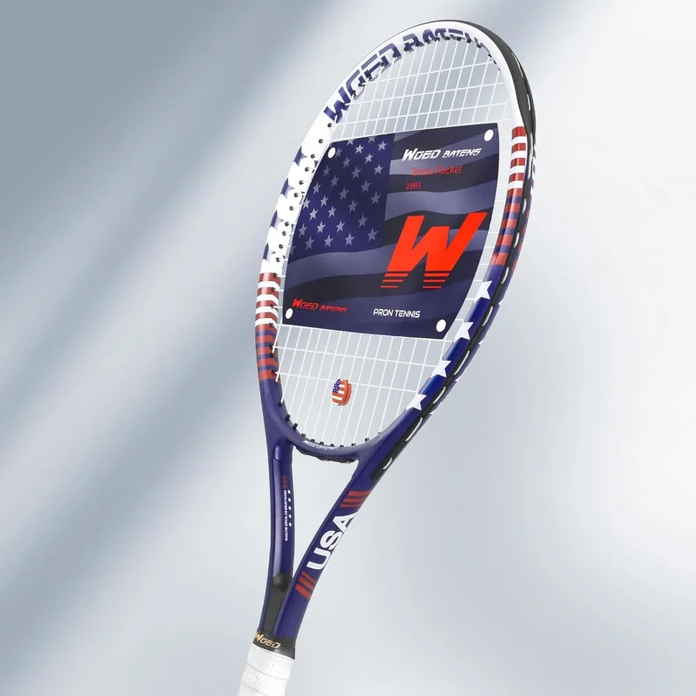 Tennis Rackets for Adults 27 Inch Complete Set with Balls Overgrips Dampers