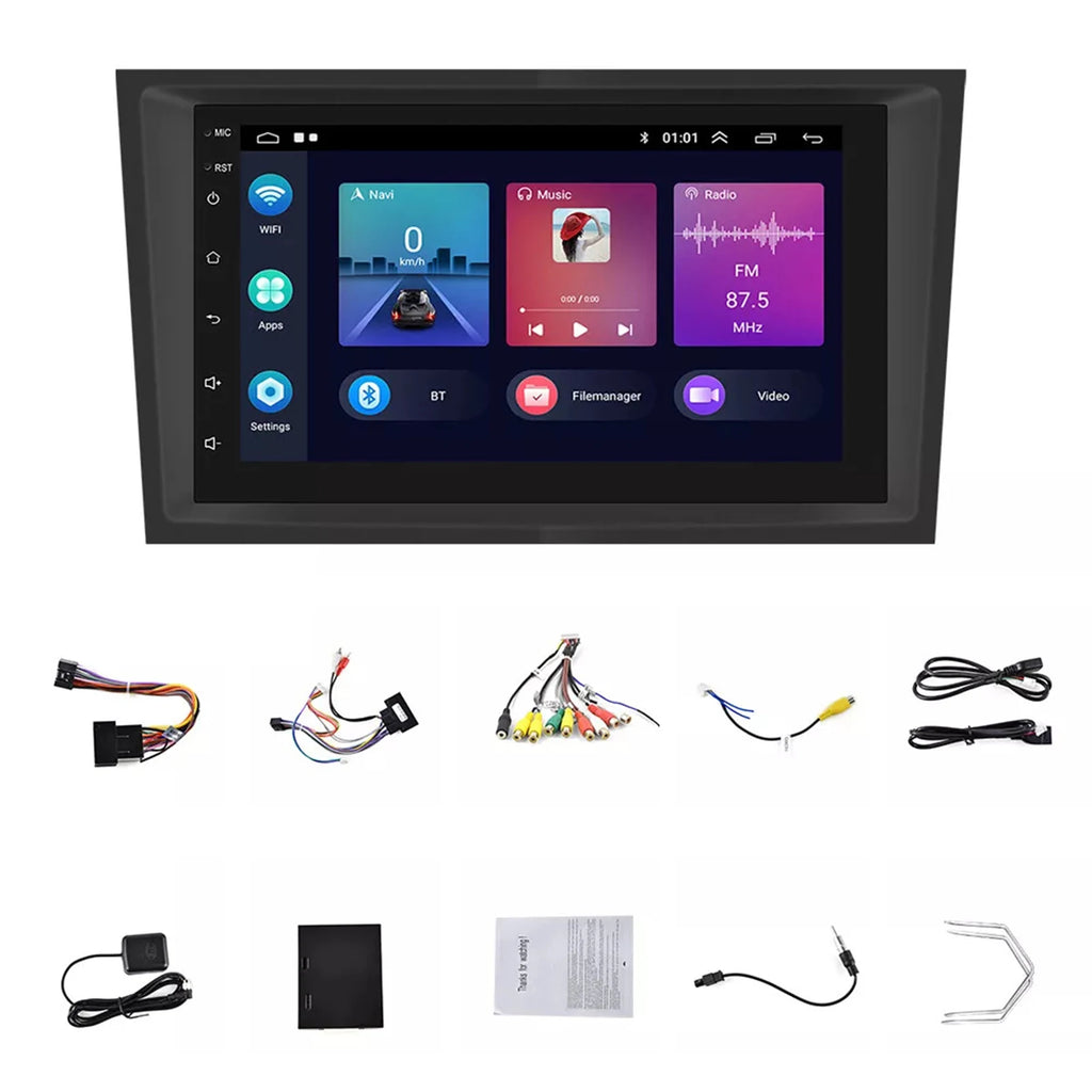 Hands-free Car Radio With Screen Display And Power Off Memory Function Car Play Stereo Android Auto 1+32G