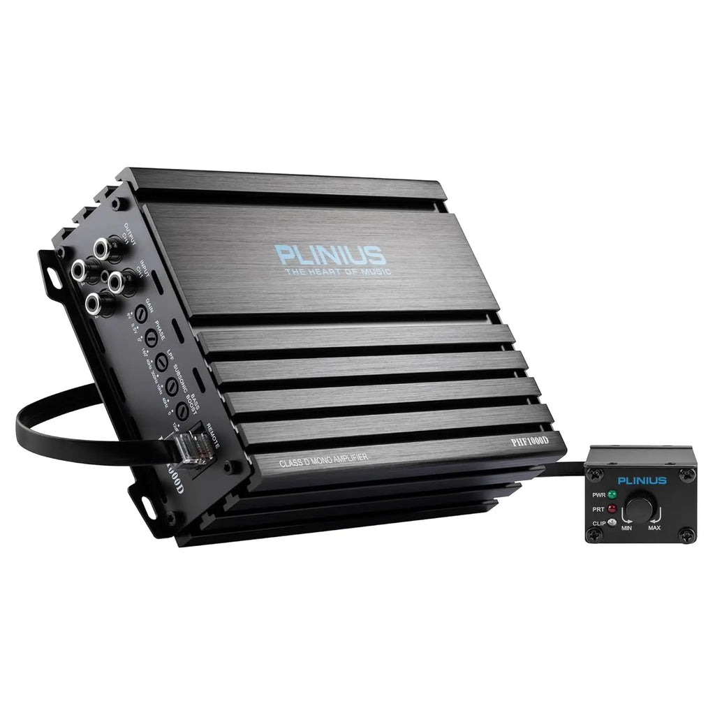 PHF1000D car Audio Amplifier Monoblock Class D MOSFER 1000 watts RMS Remote Subwoofer Level Control