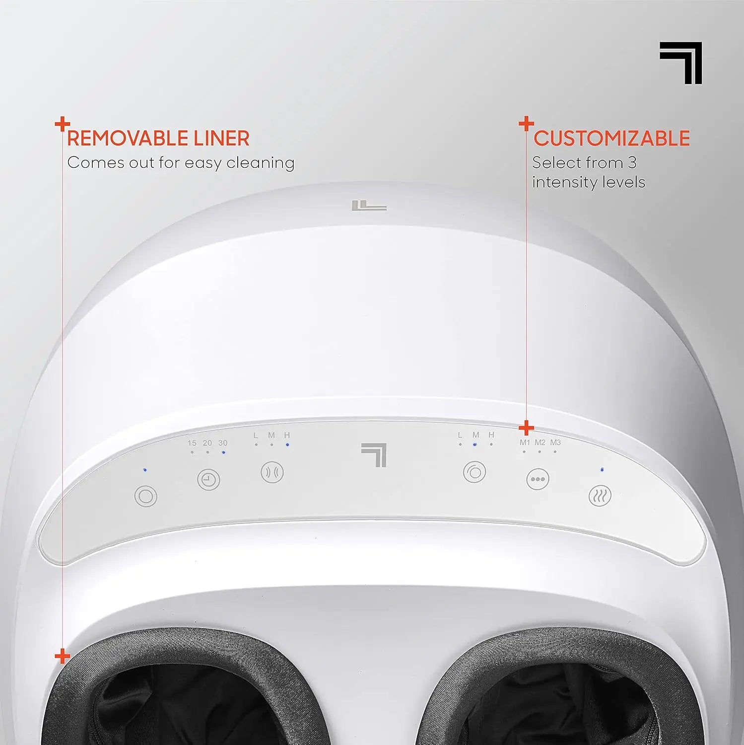 Electric Shiatsu Foot Massager with Heat, Air Compression & Deep Kneading Rollers for Men's Size 12