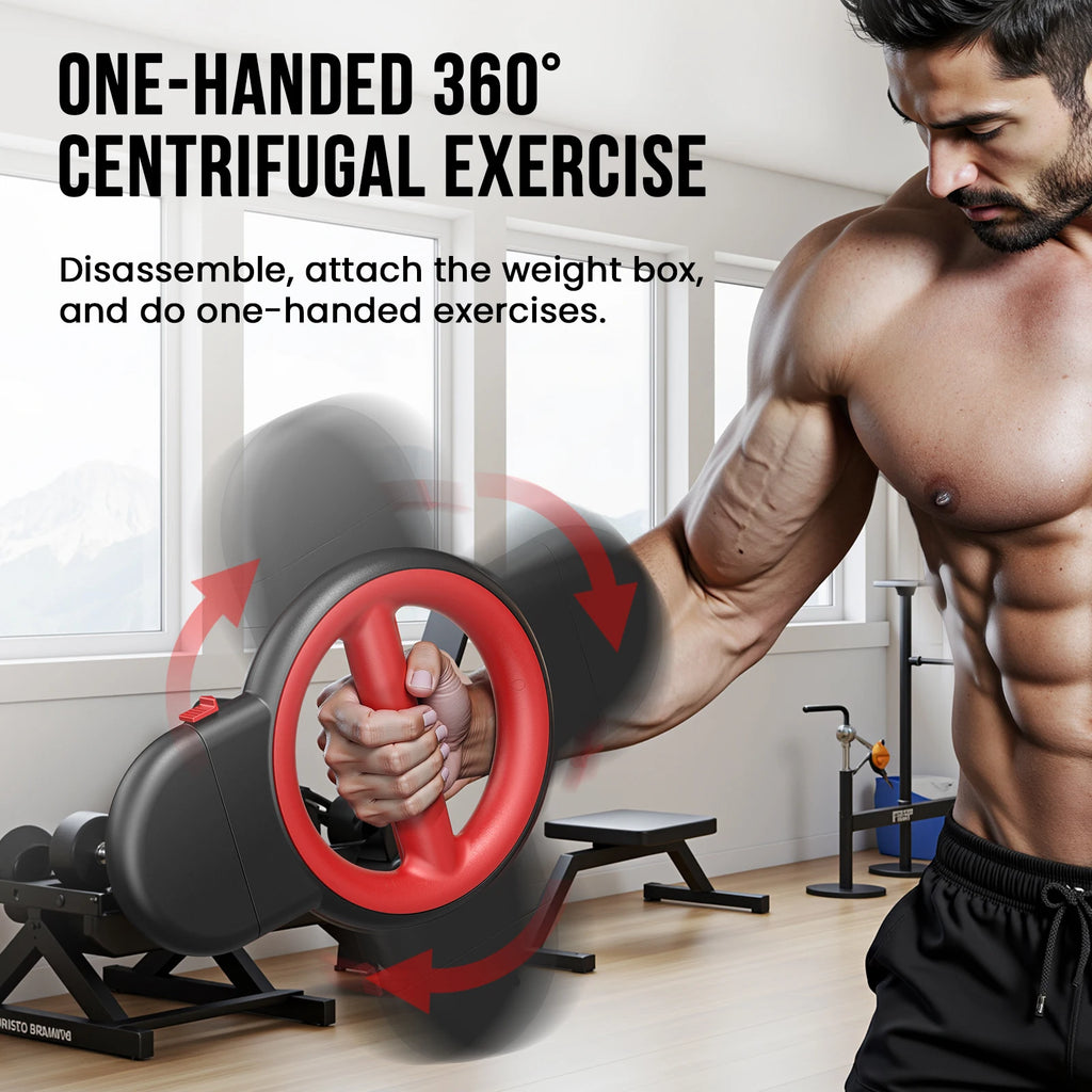 AKLUER 3-in-1 Forearm Strength Trainer - 360° Rotator Burn Machine, Arm Exercise Equipment, Portable Shoulder Strength Training