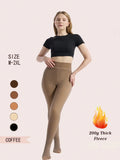 Woman Thermal Tights Sexy Translucent Fleece Leggings Pantyhose Slim Winter Warm Thick Velvet Stockings Female Streetwear Pants