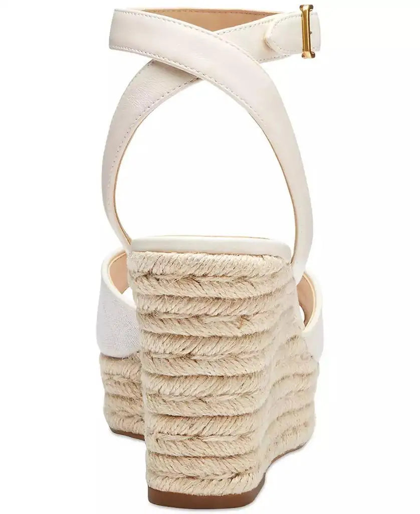 COACH | Signature C Canvas Open-Toe Espadrille Wedge Sandals