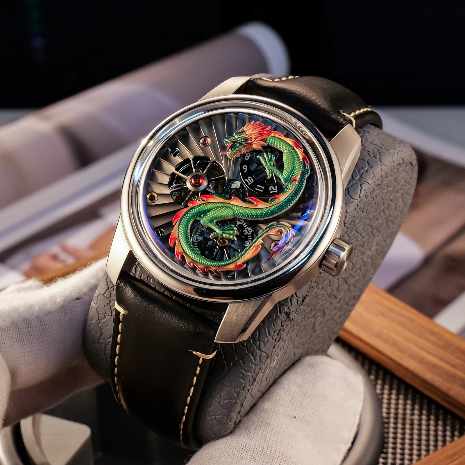 OBLVLO men's mechanical watch, fully automatic classical style business men's watch, men's clock LOONG watch