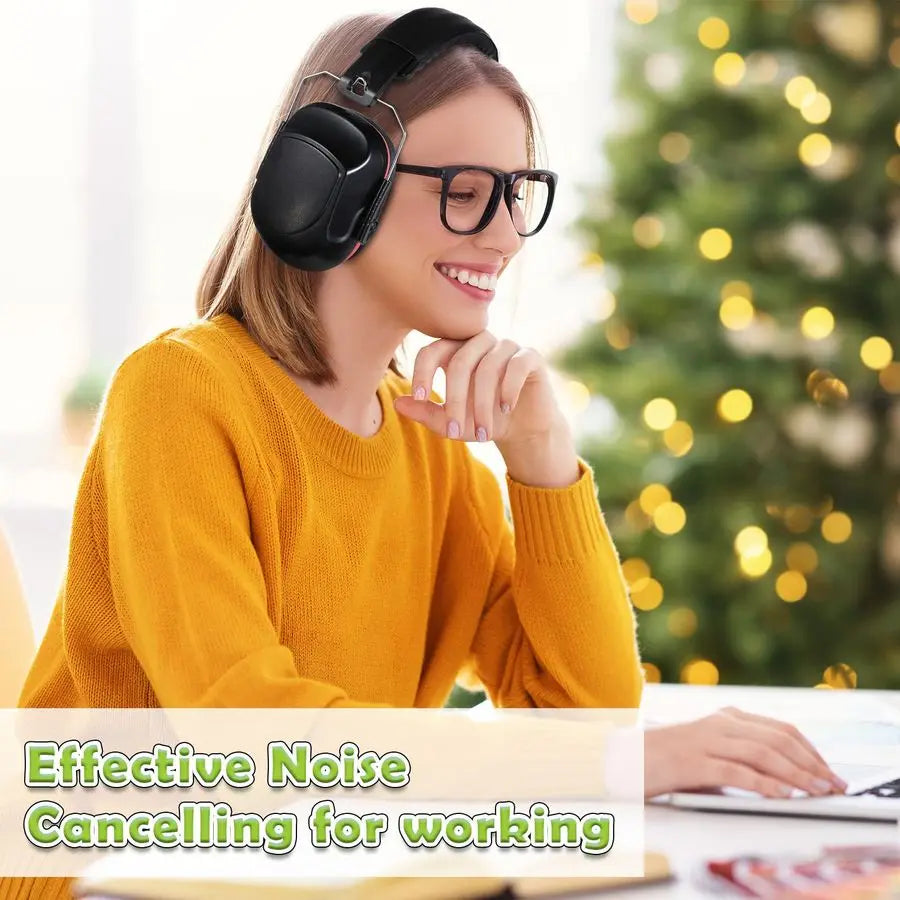 Headphones with Adjustable Headband NRR 28dB Noise Reduction Ear Muffs Ear Protection Headphones