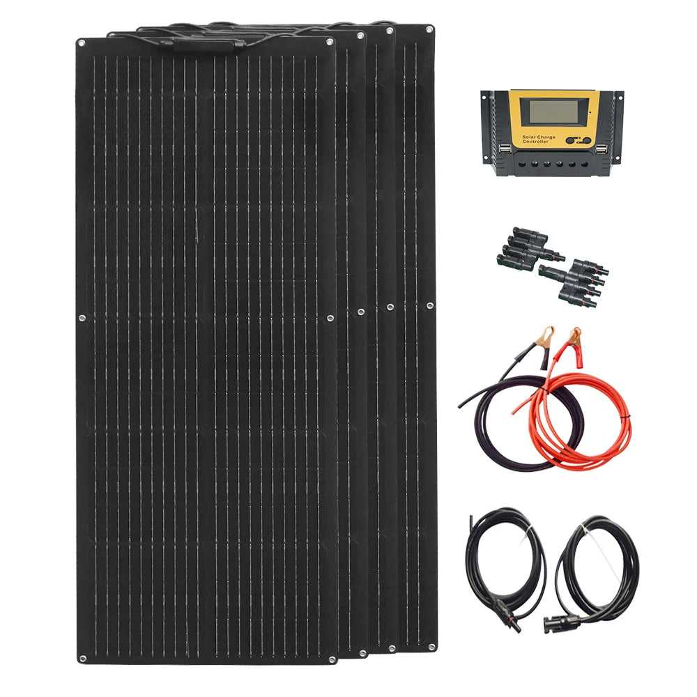 Flexible solar panel Battery Charger Size 105cmx40cm ,1pcs -10 pcs 80W, 160W 240w 360W 400W - 800W Different combinations module
