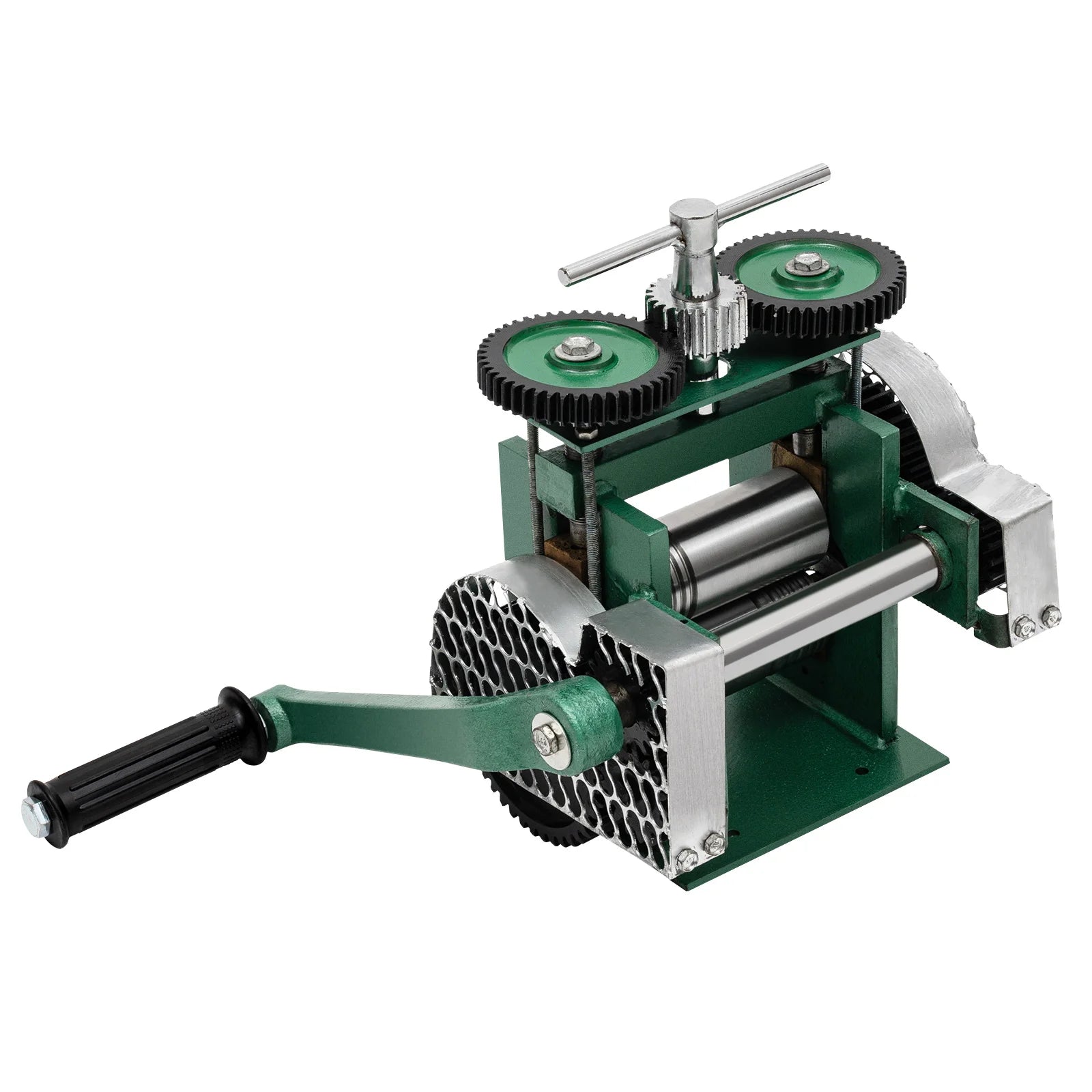 3-in-1 Rolling Mill Machine Manual Jewelry Rolling Mill Machine for Gold Silver Copper Metal Sheet Adjustable Press Thickness