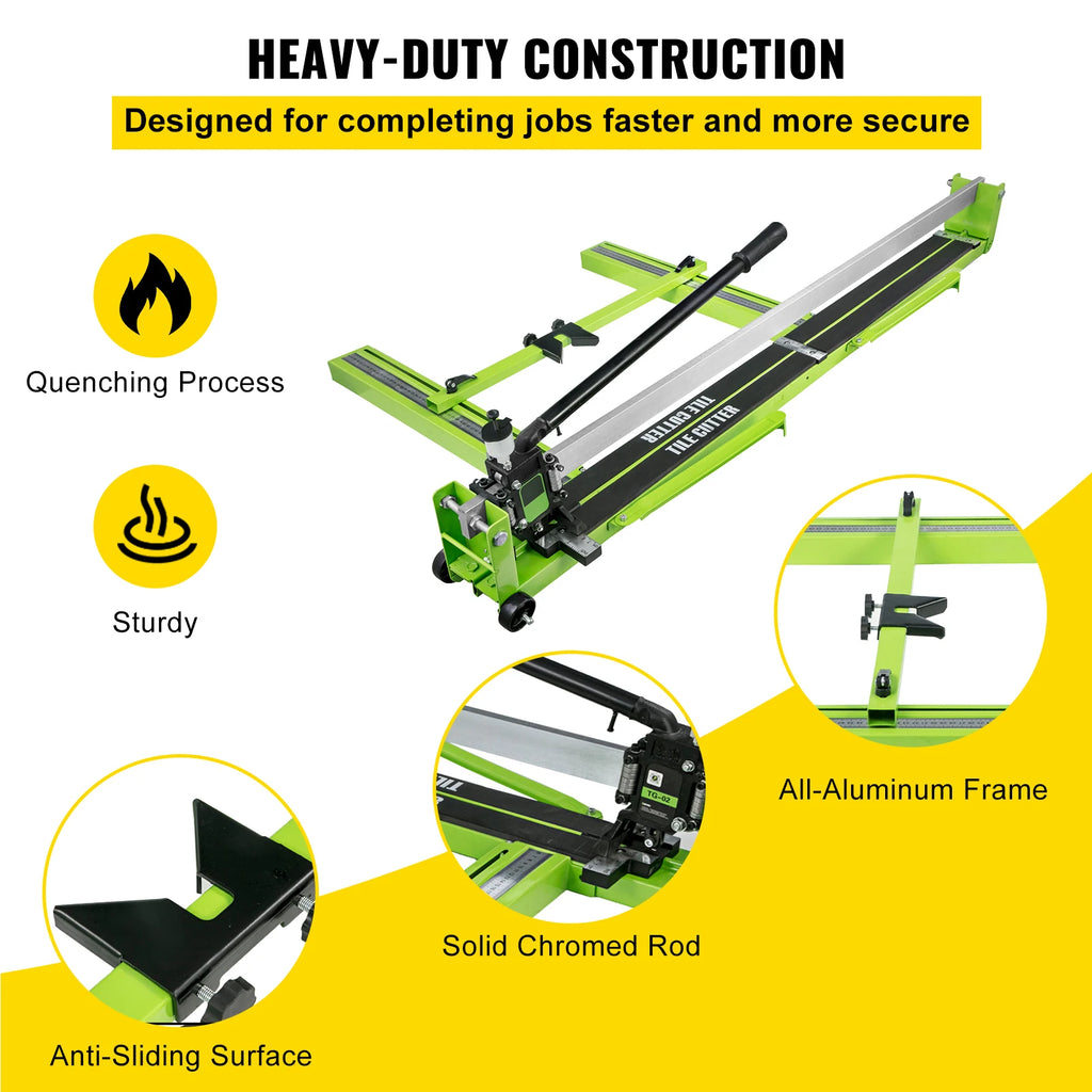 SucceBuy Manual Tile Cutter Infrared Laser Positioning Floor Cutter Knife Professional Hand Tool for Cutting Porcelain Ceramic