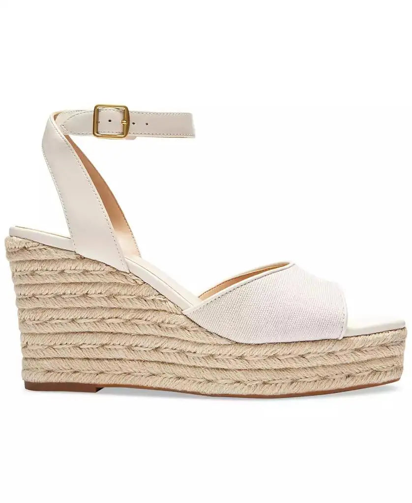 COACH | Signature C Canvas Open-Toe Espadrille Wedge Sandals