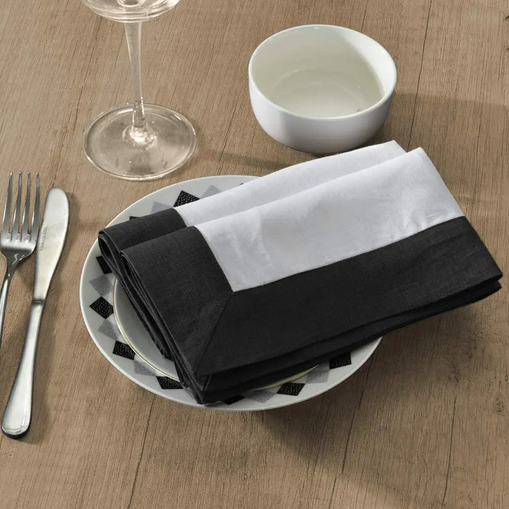 Simple&Opulence 4PCS 100% Linen serving Napkins Reusable Washable wedding decoration Birthday party Table napkin 18 x 18 inch