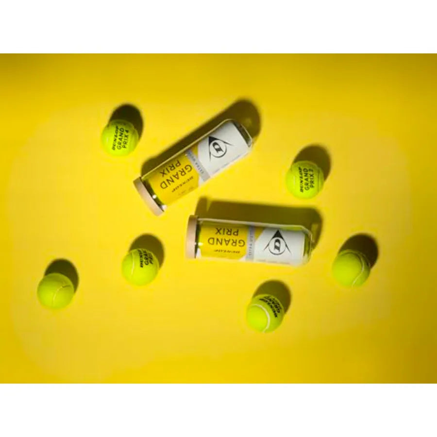 Dunlop Sports Grand Prix Tennis Balls - Case of 24 cans 72 Balls - Regular Duty and Extra Duty