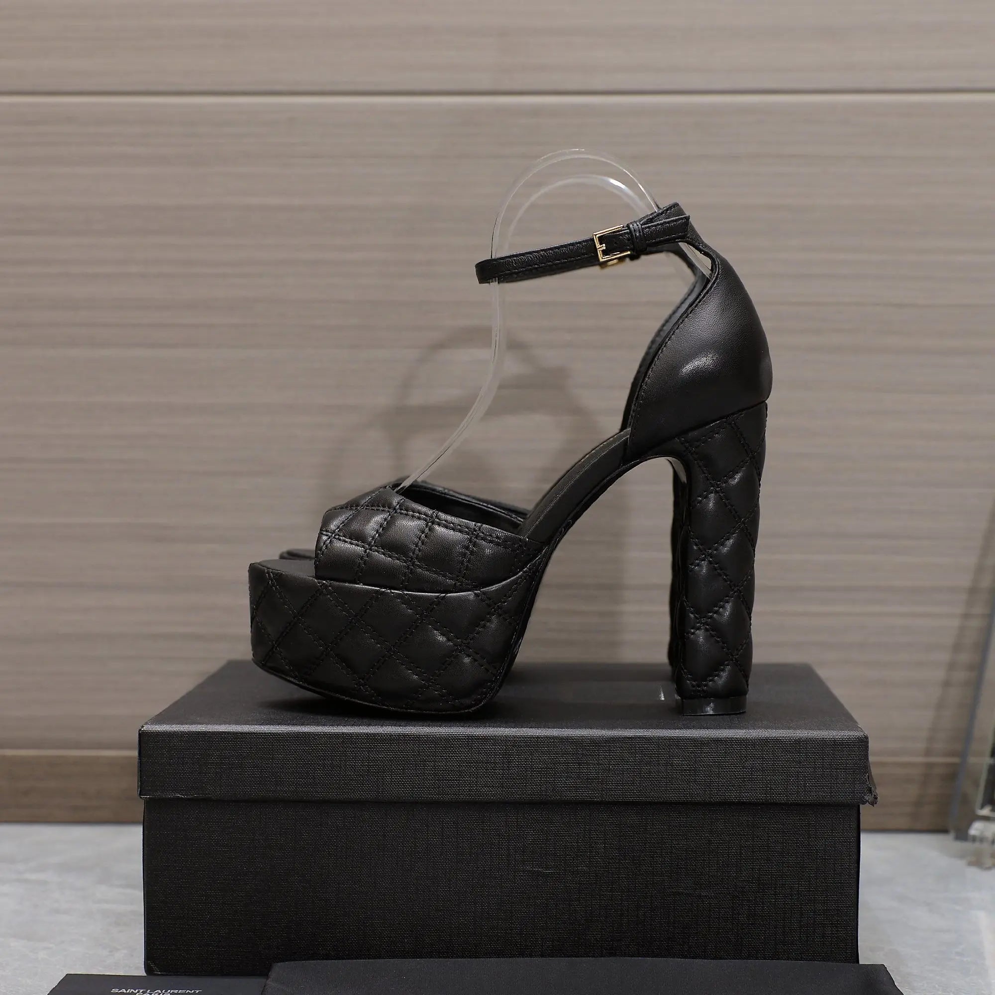 Women's Platform High Heels | Thick Sole Elevator | Patent Leather Pointed Toe Shoes for Party