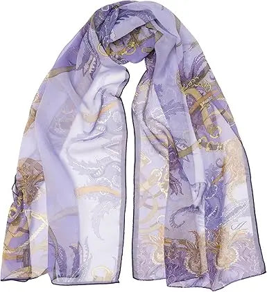 100% Silk Italian-Made Fashion Long Scarves for Women - Elegant Style Accessories