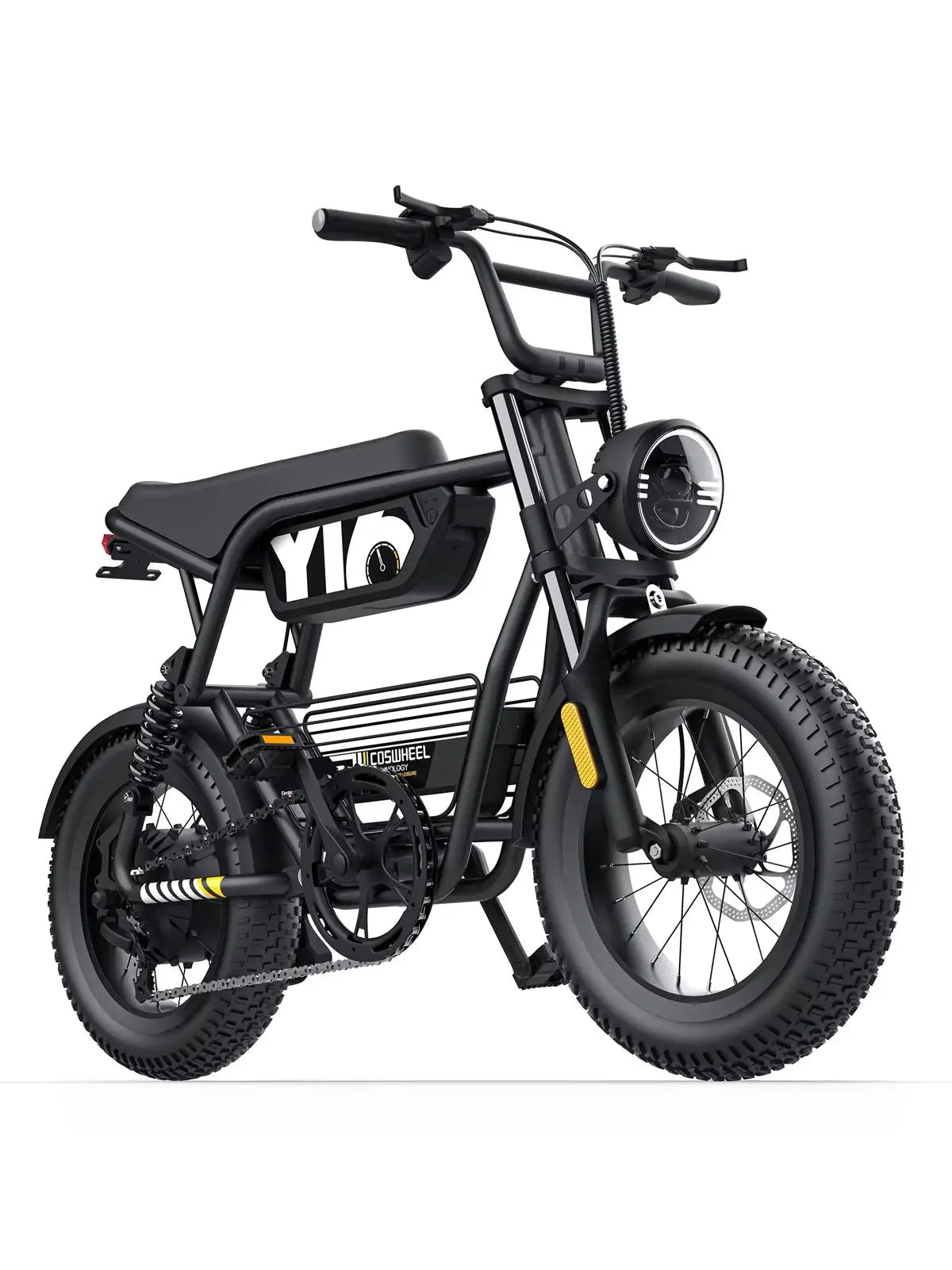 Coswheel Y16 adult E-bike 1000W 48V15Ah battery commute Electric Bike,16-inch Fat Tire E-Mountain bike