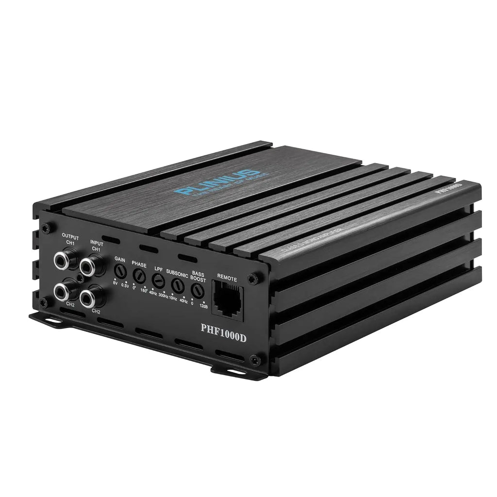 PHF1000D car Audio Amplifier Monoblock Class D MOSFER 1000 watts RMS Remote Subwoofer Level Control