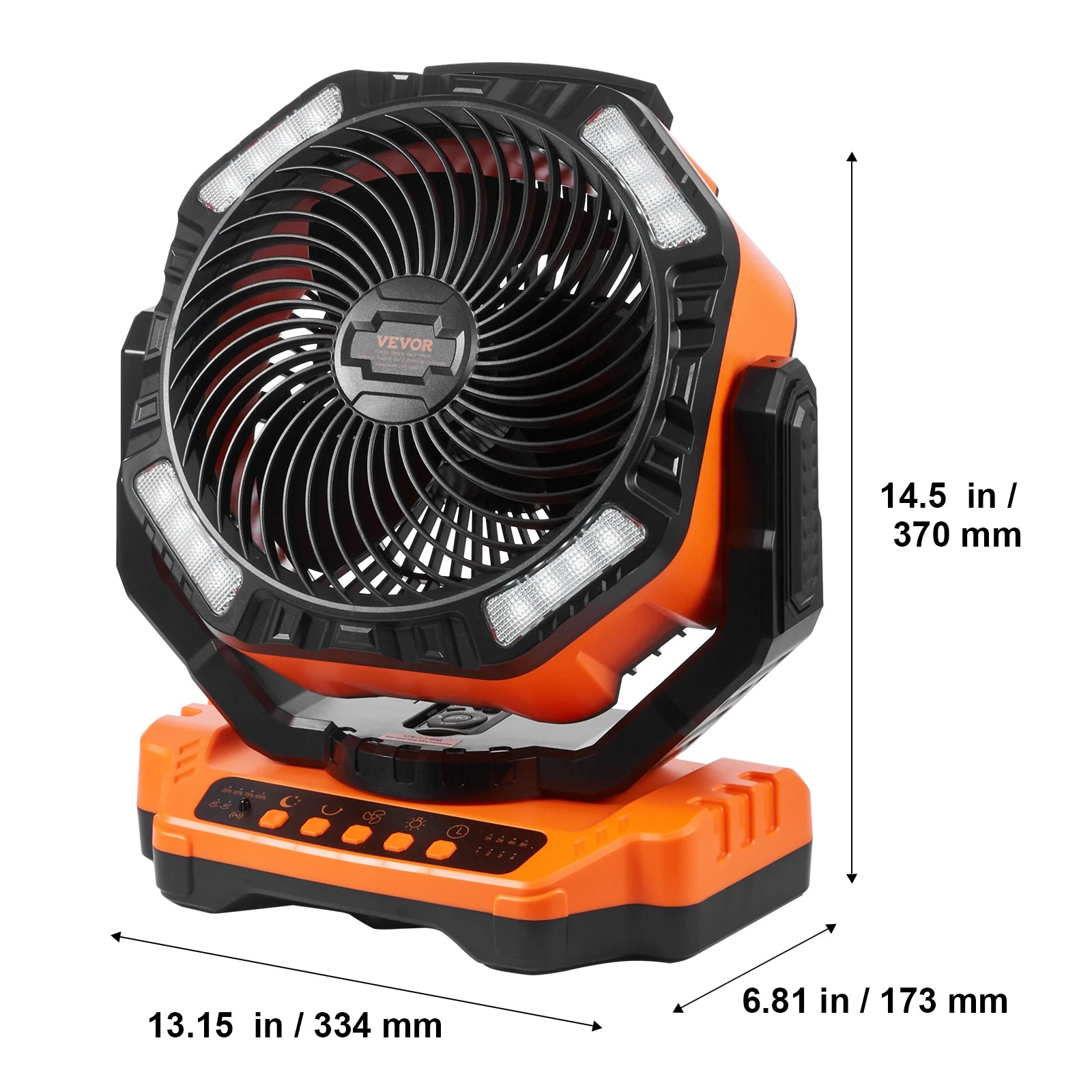VEVOR Portable Fan Rechargeable  Battery Powered Fan with Battery Operated Fans for Travel Bedroom Home Camping Office