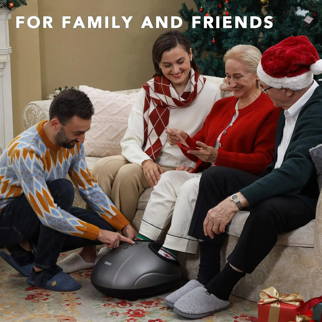 Electric Foot Massager with Heat, Deep Tissue Kneading for Relaxation and Pain Relief, Fits Up to Men's Size 14