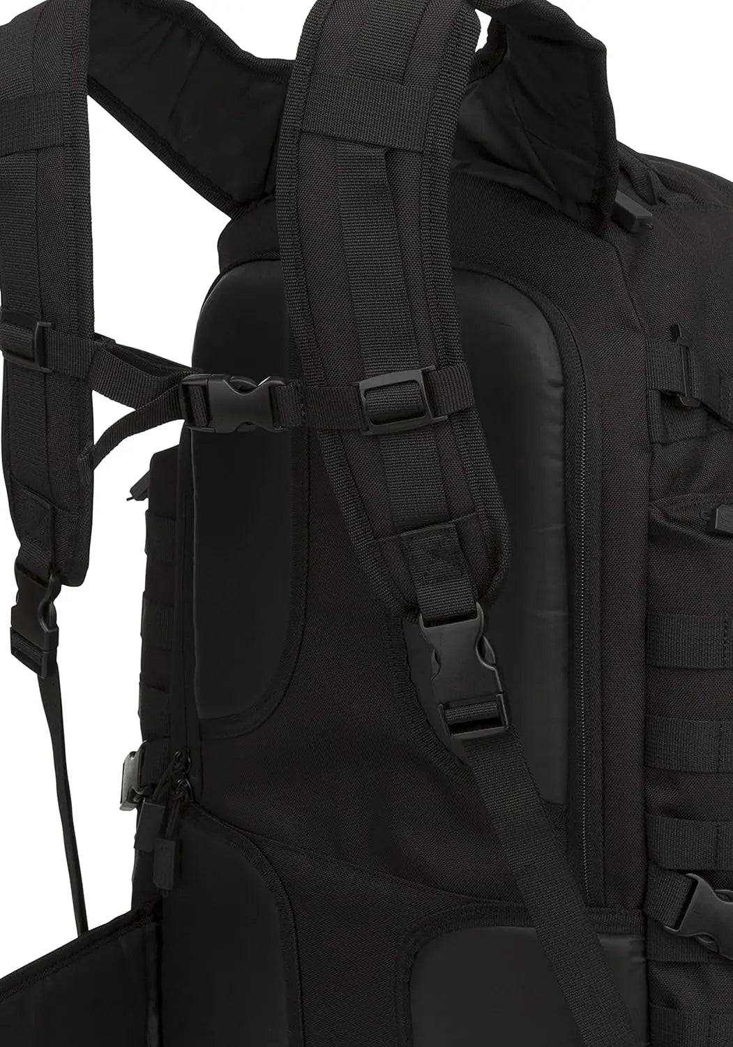 Barrage Tactical Internal Frame Backpack, 64.3-Liter Storage, Black