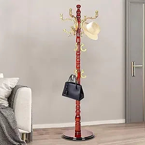 Standing Coat Rack  Tree Freestanding Wooden  Rack Modern  Racks Office  Stand for Hat Purse Corner Entryway