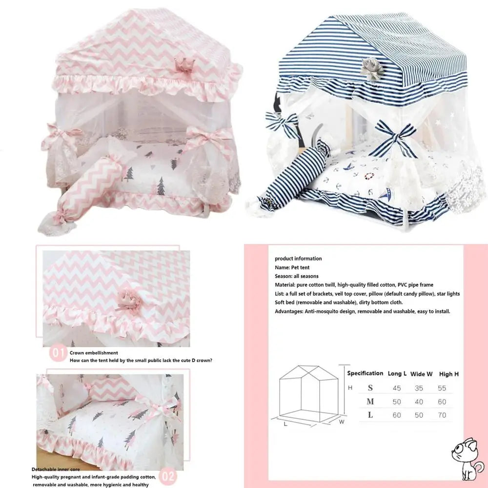 Luxury Pet Bedding with Warmth for Cats and Dogs, Elevated Sleep Solutions, Winter Comfort, Starry Night Design, Easy Litter Acc