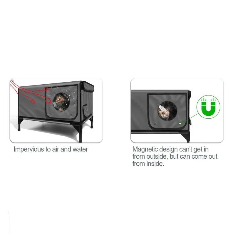 Outdoor Heating Insulation Cat Litter Waterproof Foldable Cat Delivery Room Pet House Reliable Bearing Capacity Pet Products