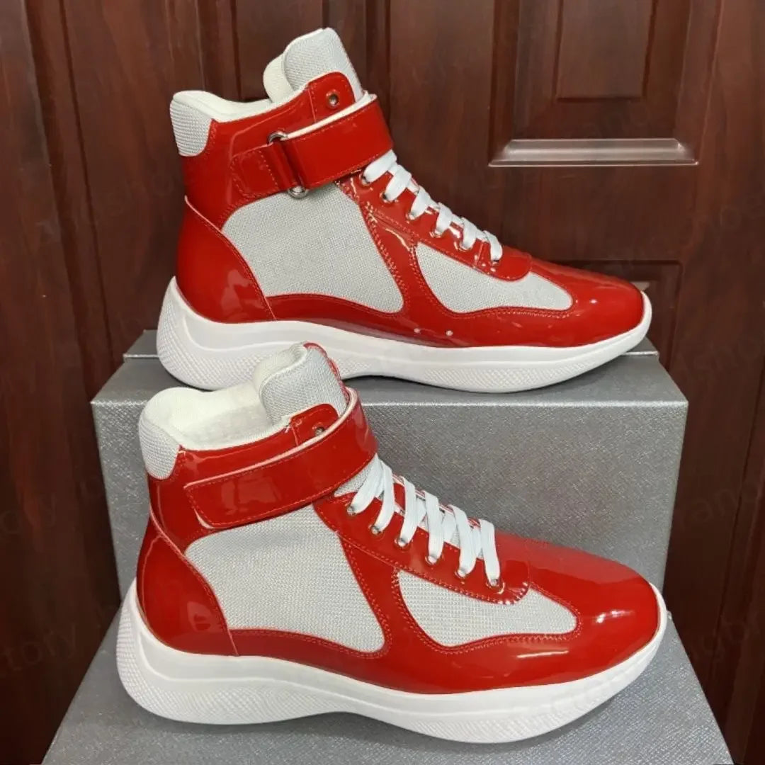 2025 Summer New Casual High End Board Shoes Mesh Breathable Fashion Men's Shoes Fashion Shoes Sports High Top Couple Shoes