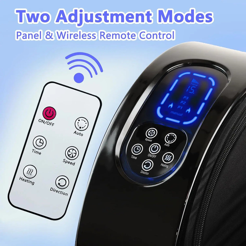 Heated Shiatsu Foot Massager for Plantar Fasciitis Pain Relief, Deep Kneading Therapy for Feet and Calves