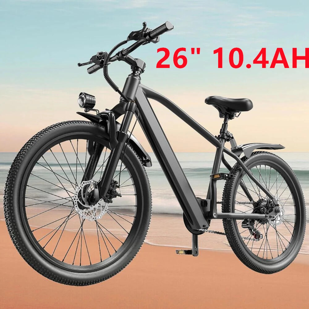 625W Peak Motor 26" 24" Electric Motorcycles Mountain E Bike For Adults, 23.9Mph 33Miles 10.4AH 13.5AH Electric Bicycle Ebike