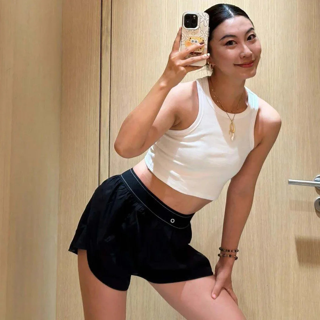 Women's Summer Workout Shorts High Waist Quick-Dry Gym Shorts with Elastic Waistband Breathable Running Yoga Shorts