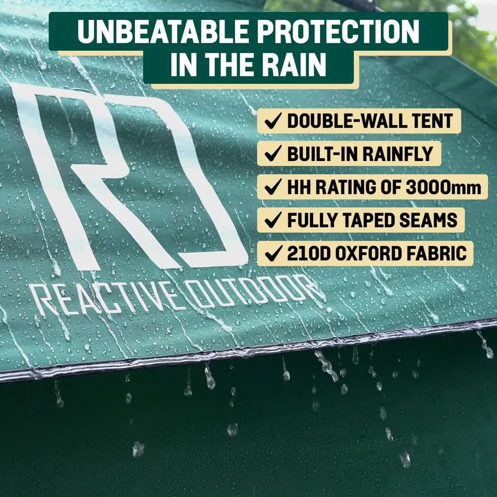 Rapid Deployment 1-Person Waterproof Camping Tent with Double Layer Protection