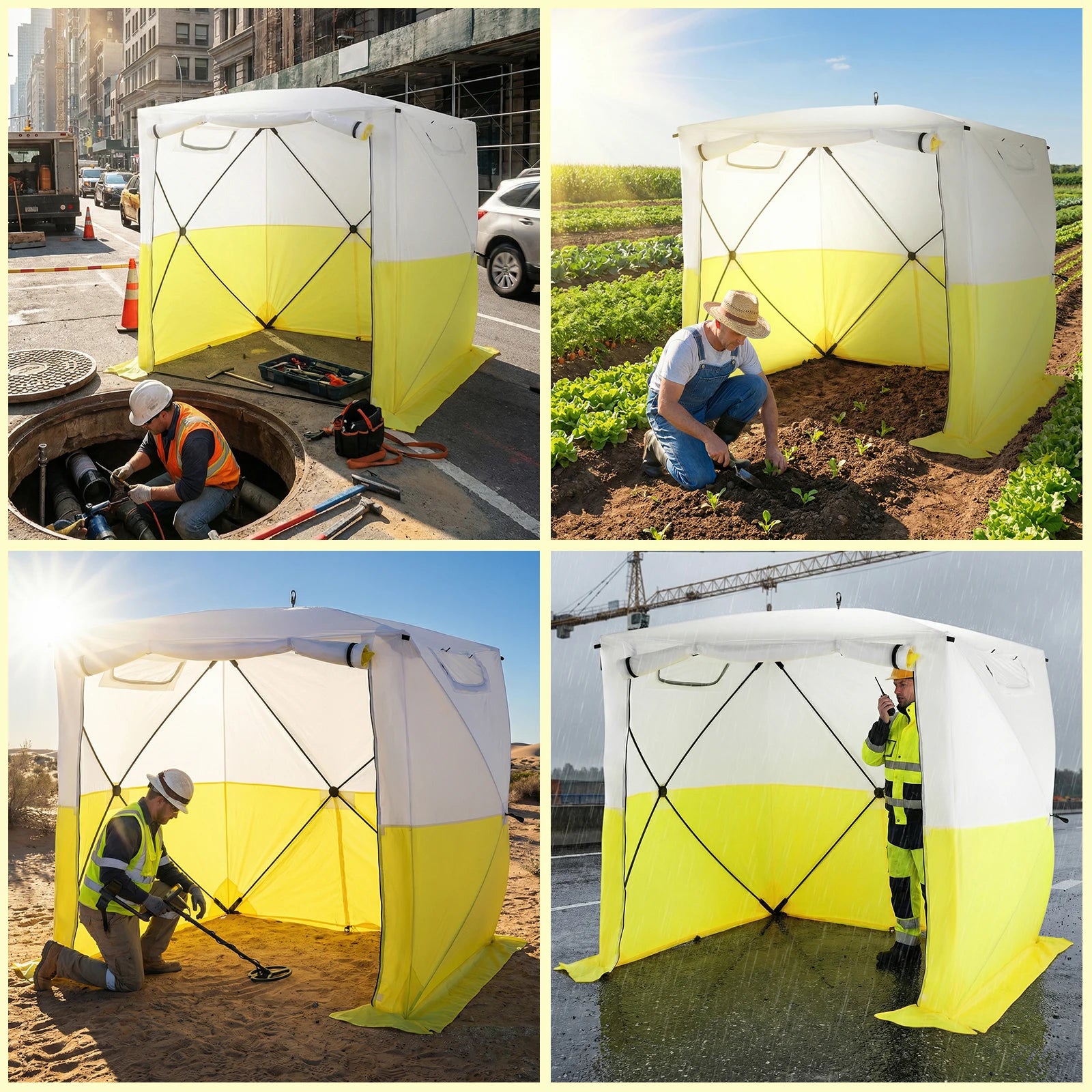 Compact Pop-Up Canopy Tent Waterproof UV Resistant 70.86x70.86x78.74in with Carrying Bag for Camping Backyard Parties Events