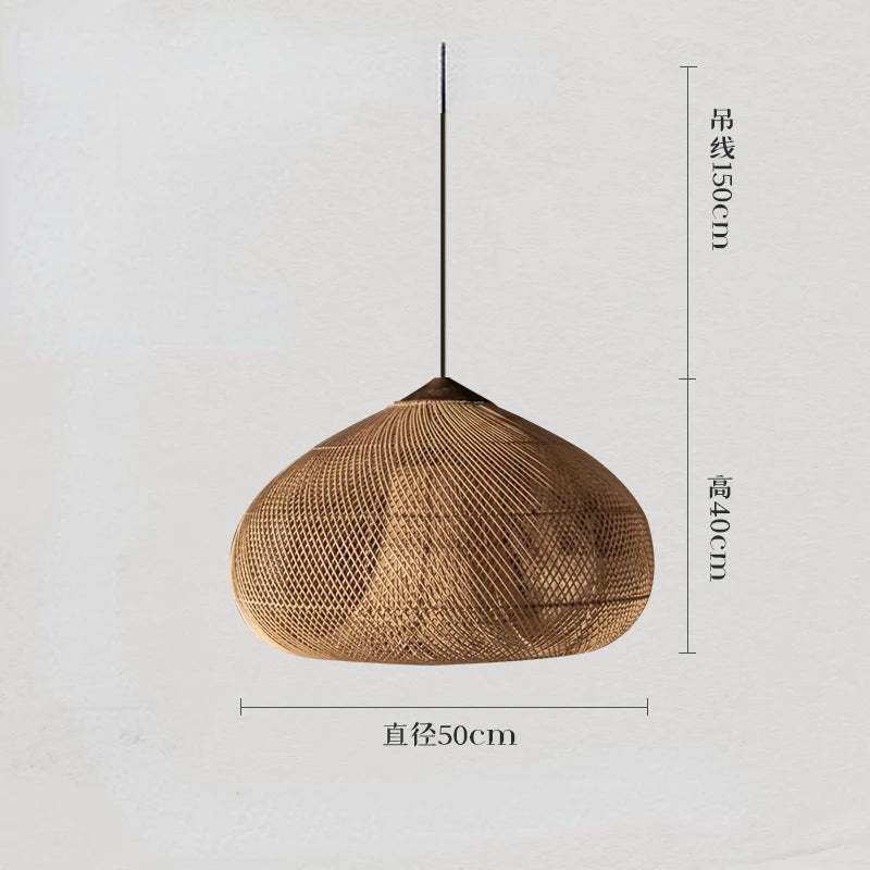 Southeast Asian Vintage Pendant Lights Hight Quality Rattan Lamps Dining Room Restaurant Kitchen Light Fixtures Loft Luminaries