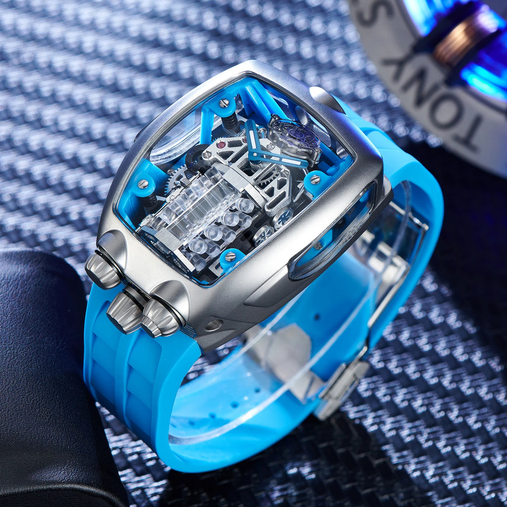 OBLVLO men's mechanical watches, purely hand-wound mechanical watches, creative men's watches, men's timepieces, men's watches