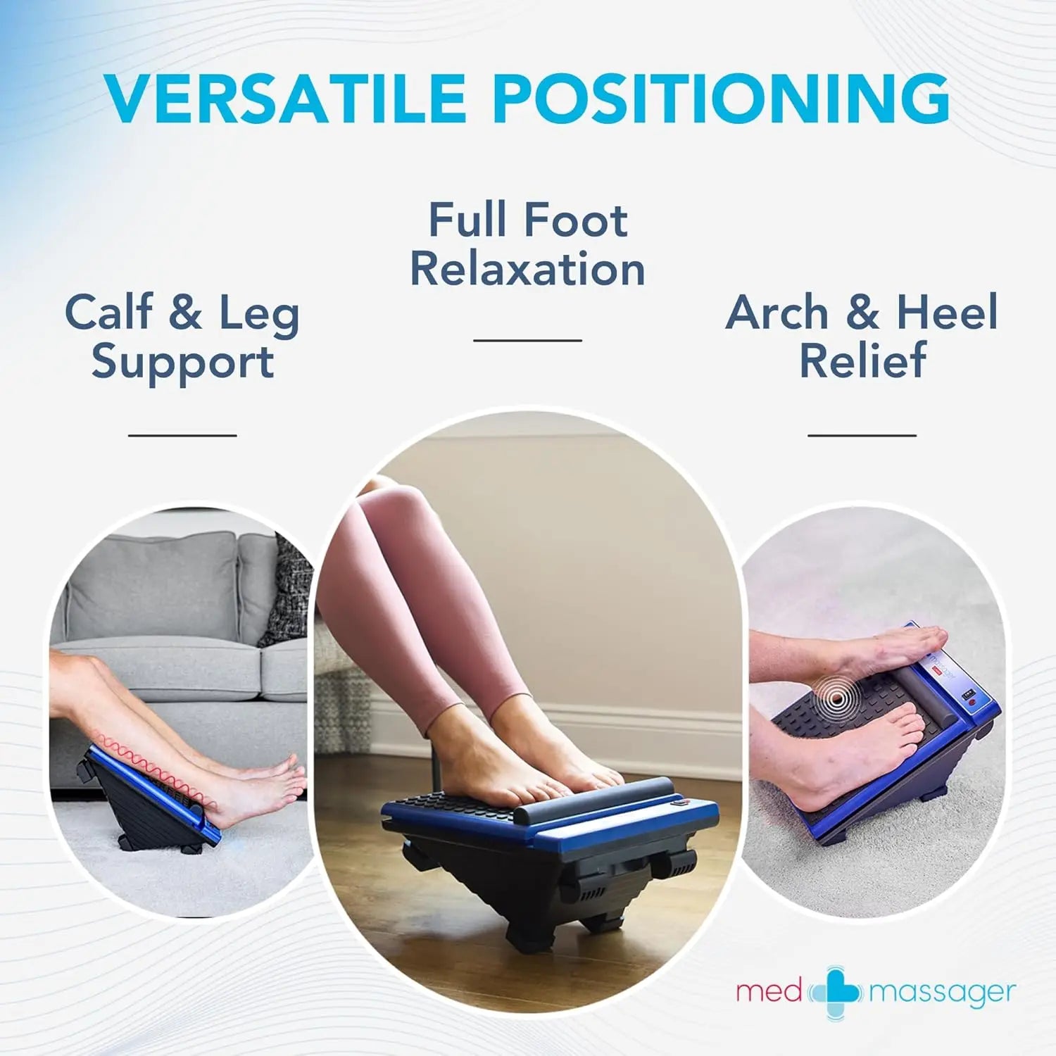 Deep Tissue Foot Massager for Neuropathy Relief, Dual Speed Portable Home Massage Therapy Improves Blood Circulation