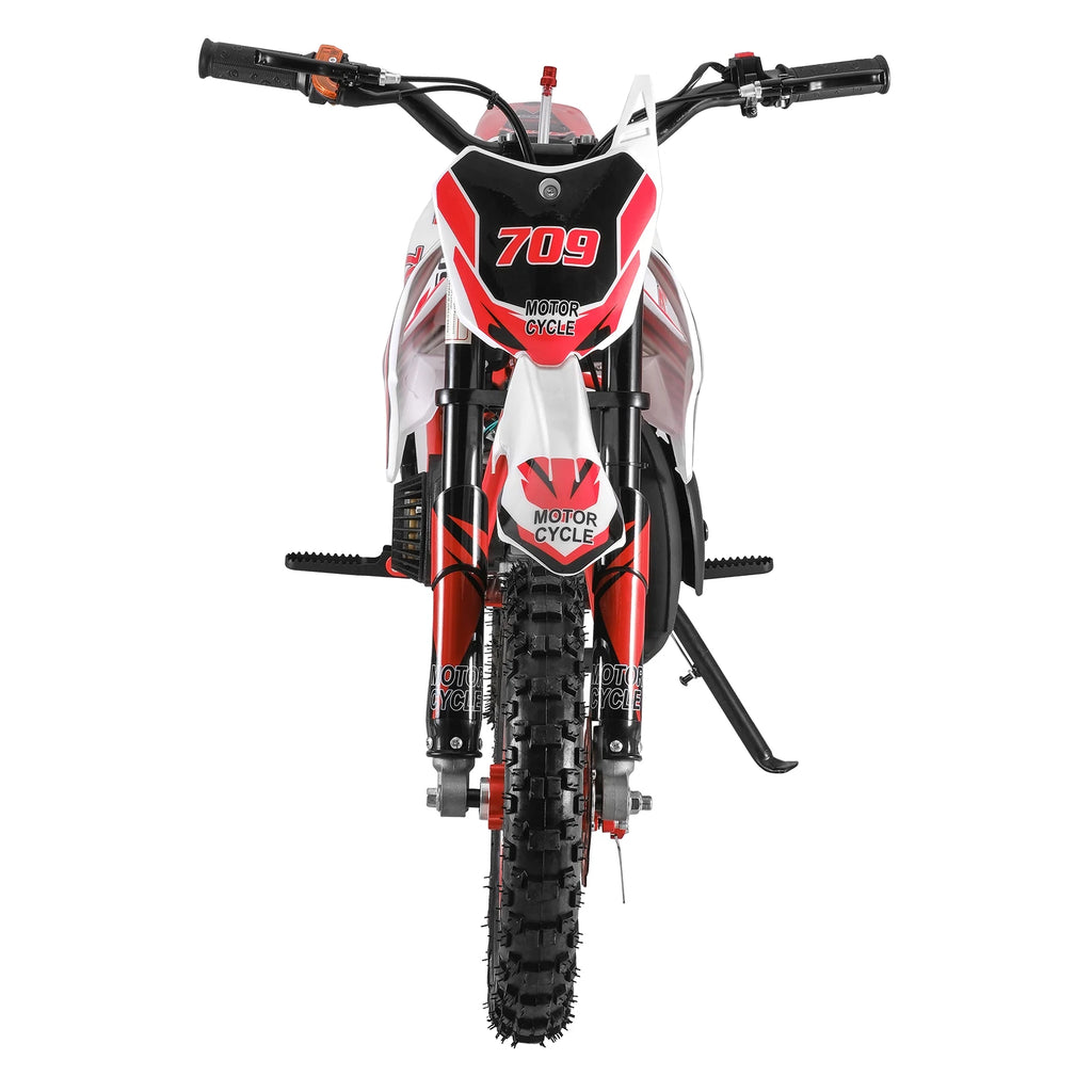 49cc 2-Stroke Kids Dirt Bike, Gas Power Motocross, Off Road Mini Motorcycle, Pocket Motorbike with Front Rear Disc Brakes