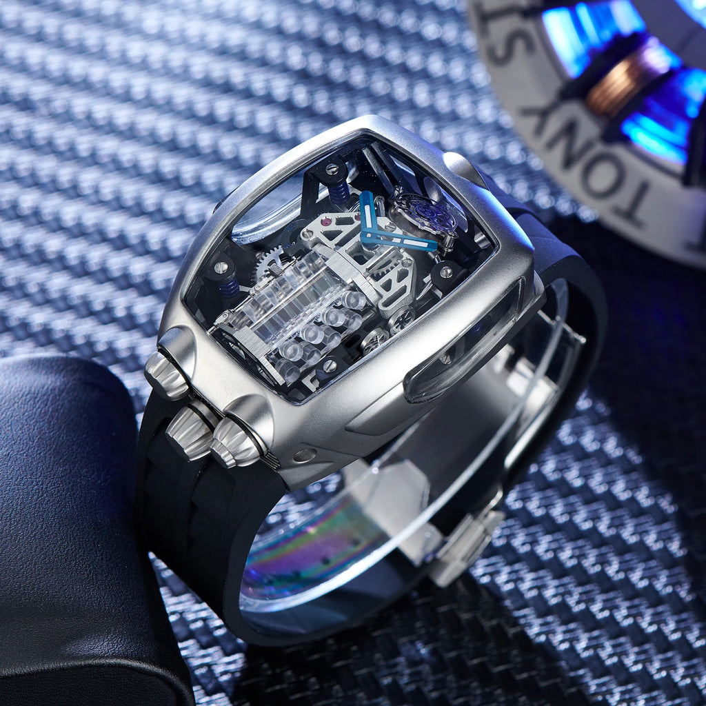 OBLVLO men's mechanical watches, purely hand-wound mechanical watches, creative men's watches, men's timepieces, men's watches