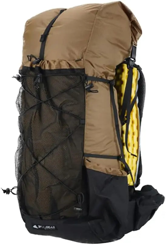 3FULGEAR QiDian Hiking Backpack for Men Women 56L(40+16) Lightweight Outdoor Camping Bag Trekking Daypack (Khaki)