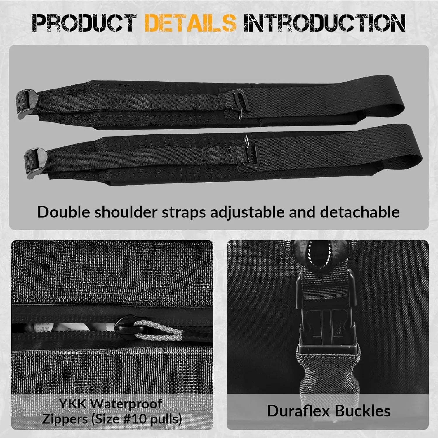 130L Tactical Duffle Bag - Waterproof, Foldable Military Travel Backpack for Camping, Hunting, Gym & Weekender Use