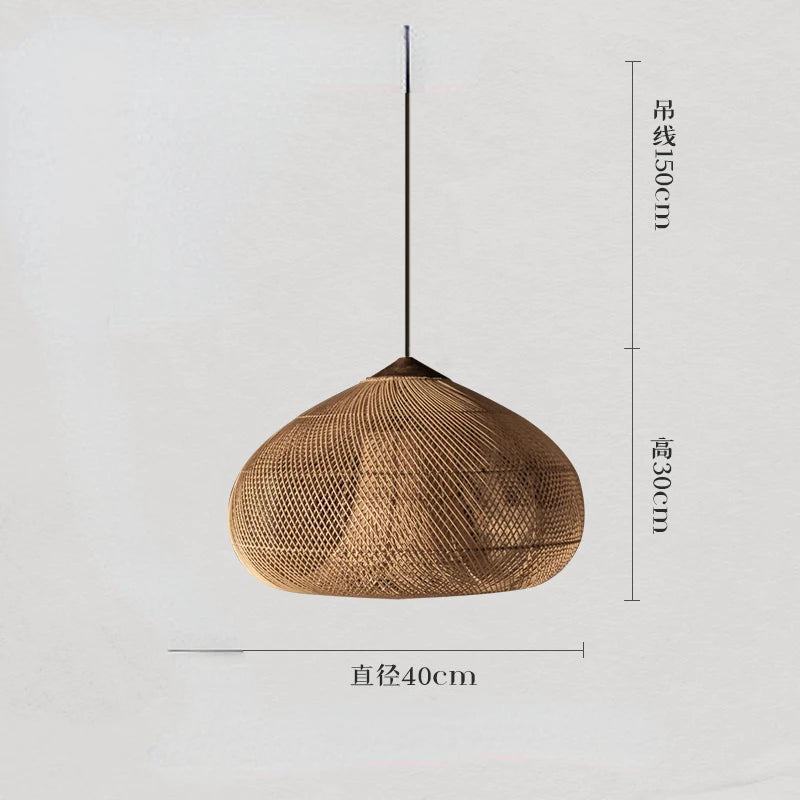 Southeast Asian Vintage Pendant Lights Hight Quality Rattan Lamps Dining Room Restaurant Kitchen Light Fixtures Loft Luminaries