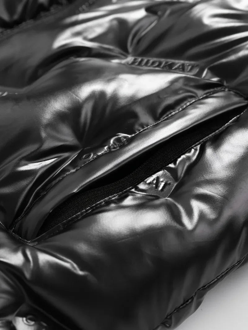 Men's Heavy-Duty Winter Jacket Cold Weather Outerwear with Full-Zip Closure Hooded Windproof Coat Men's Thermal Insulated Coat