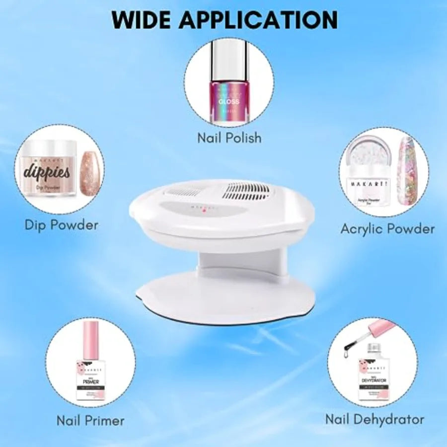 Nail Dryer 400W Air Nail Fan Dryer with Automatic Sensor for Rapid Drying of Regular Polish Warm and Cool Wind Function