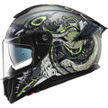 Full Face Dual Visor Motorcycle Helmets with Rear Wing Pinlock Compatible for Street Riding HighPerformance Protective Helmet w