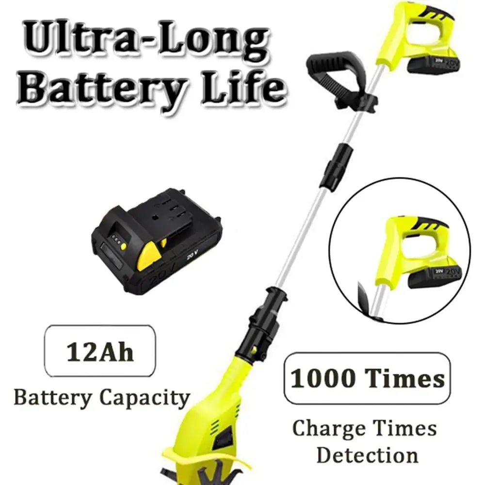 9.8 Electric Garden Tiller, 250RPM, 10.5cm Width, 20V Corded Cultivator Tool