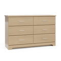 6-Drawer Driftwood Dresser – GREENGUARD Gold Certified, Kids Bedroom Storage Chest with Safety Interlocking Drawers