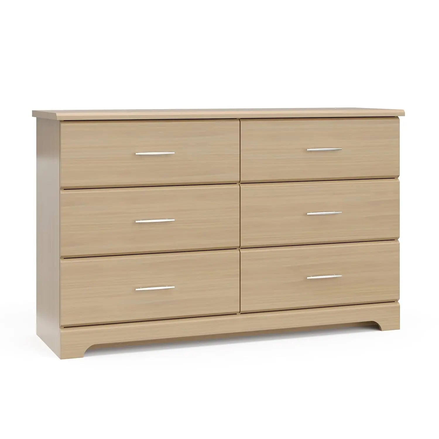 6-Drawer Driftwood Dresser – GREENGUARD Gold Certified, Kids Bedroom Storage Chest with Safety Interlocking Drawers