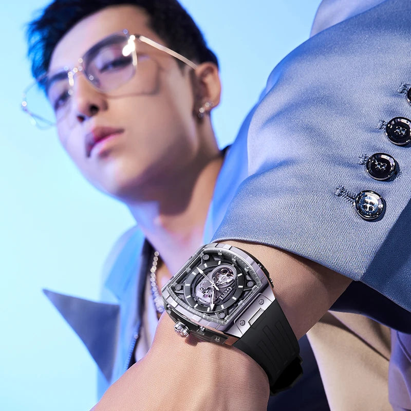 BONEST GATTI men's Watch Fully automatic mechanical type men's watch as a gift for your boyfriend mechanical wristwatch men's wa